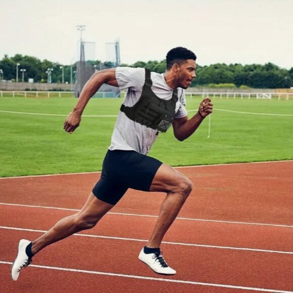 Tactical Chest Bag with American Flag Black NWT - Picture 3 of 3